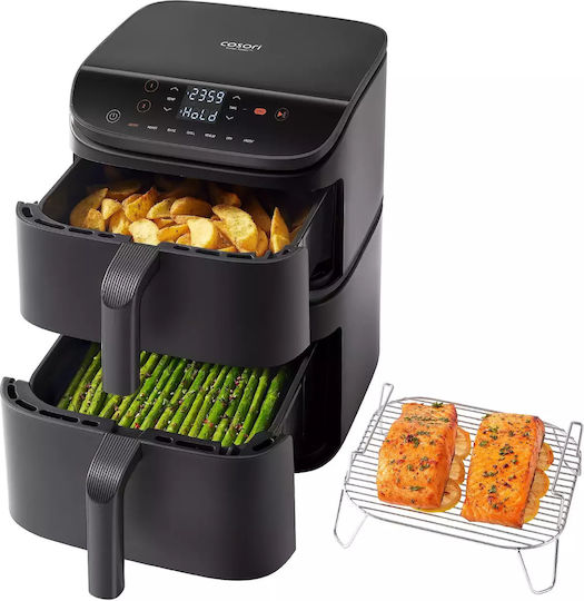 Cosori Air Fryer with Double Detachable Bucket 10.8lt Black CAF-DC121-AEUR