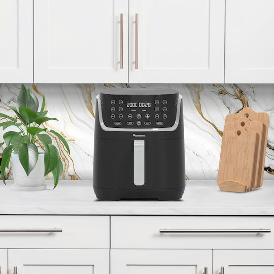 Turbotronic Air Fryer 8lt Μαύρο TT-AF13D