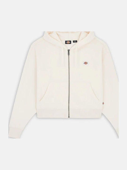 Oakport Damen Sweatshirtjacke Kapuzen Ecru