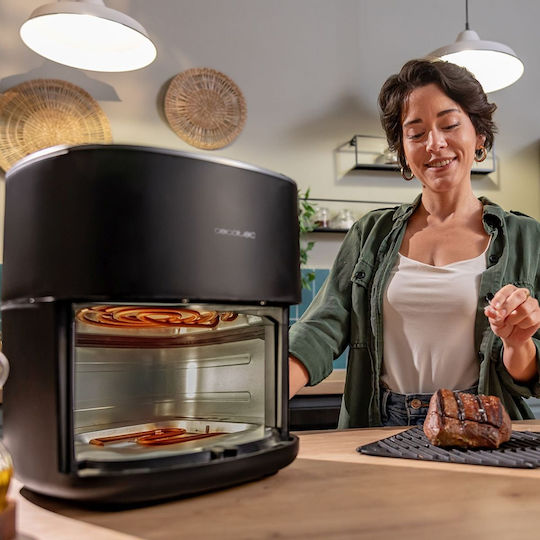 Cecotec 6500 Heißluftfritteuse mit Doppel-Abnehmbarer Korb 6.5Es Schwarz