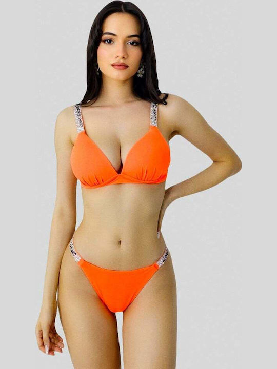 Set Bikini Push Up Brazil Orange