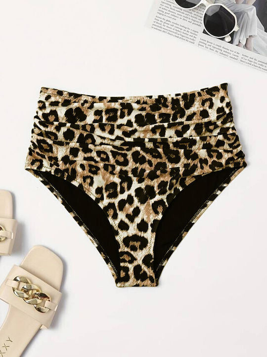 Bikini Slip Ψηλόμεσο Leopard Animal Print