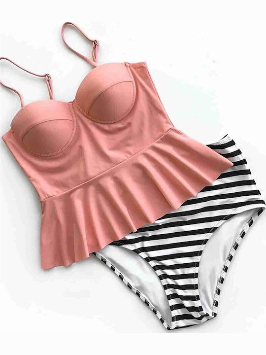 Bikini Slip Black and White