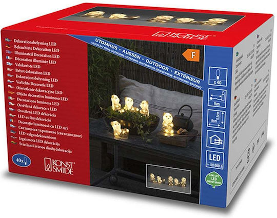 Konstsmide Weihnachtsfiguren Pandas 40 Leds 11.5 5 Stück