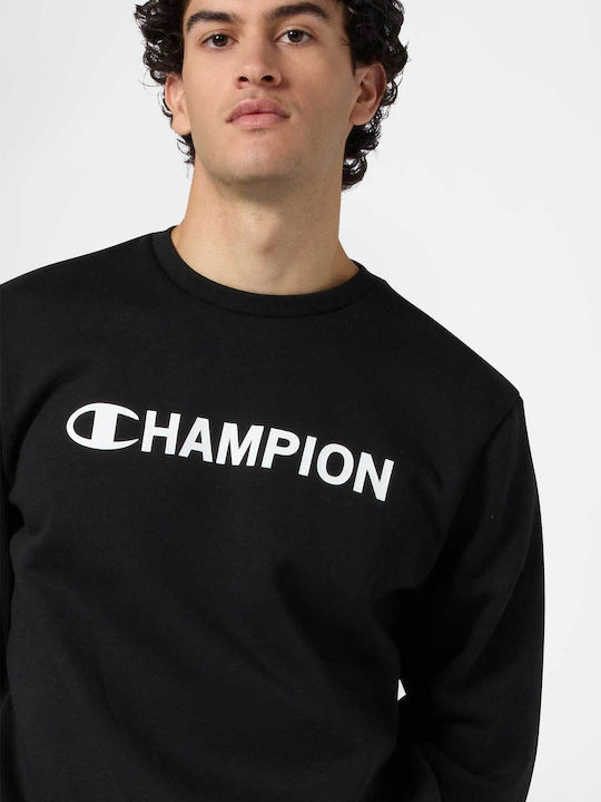 Crewneck Long Sleeve Black Men’s Blouse