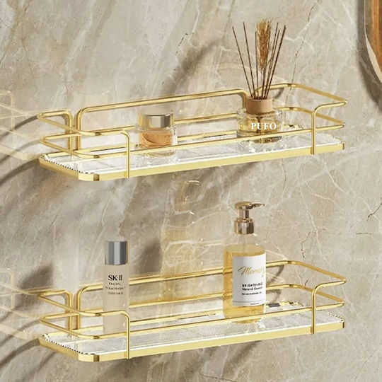 Tabletop Organizer Metallic Gold