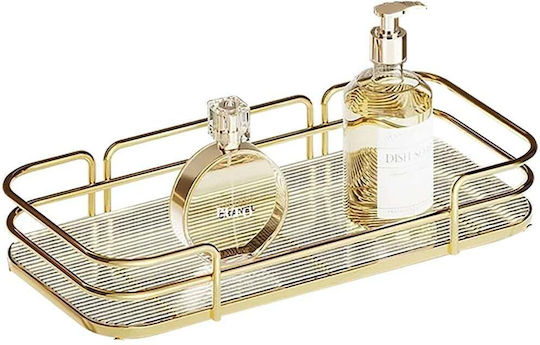 Tabletop Organizer Metallic Gold