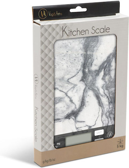 Alista Home Digitale Küchenwaage bis 5kg Weiß