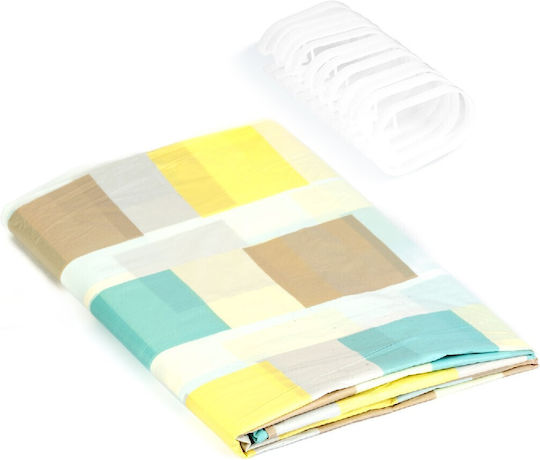 Alista Home Duschvorhang 180x180cm Mehrfarbig