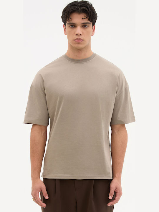 Men's Short Sleeve Gray T-Shirt Petra