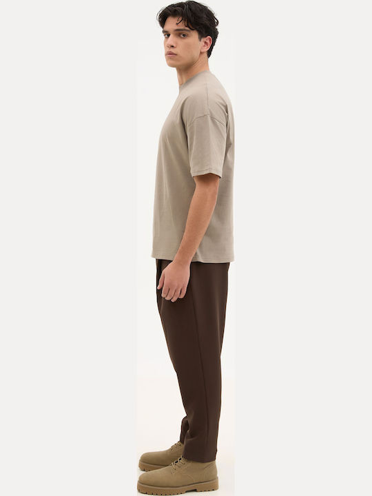 Men's Short Sleeve Gray T-Shirt Petra