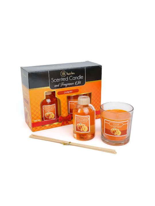 Alista Home Σετ Diffuser με Άρωμα Κολοκύθα 58800C 120gr 100ml