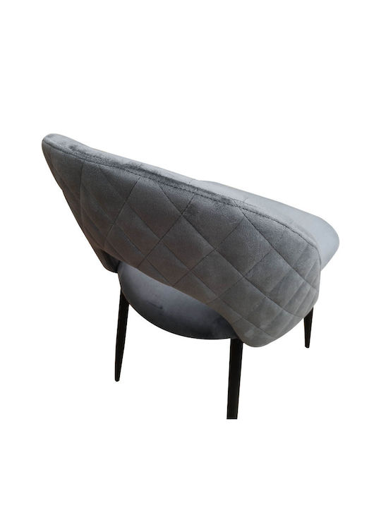 Lovingo Столички Трапезария плюшени Сив 2бр 50x47x85.5бр