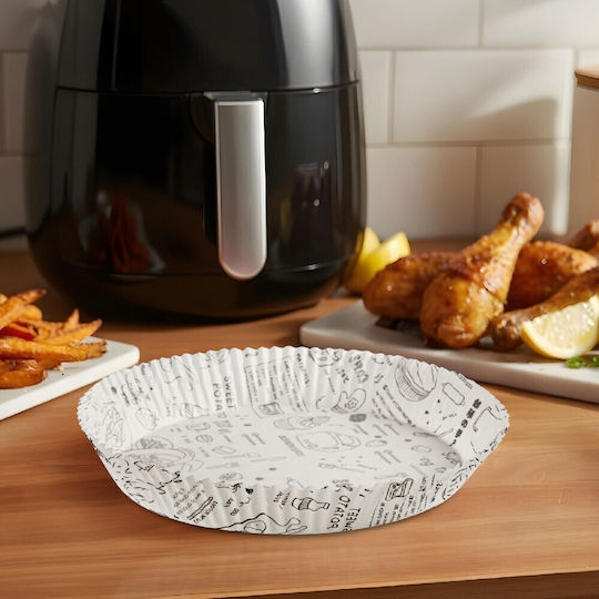 Alista Home Hârtii de Copt Antiaderente pentru Air Fryer 20x20cm 50 Bucăți