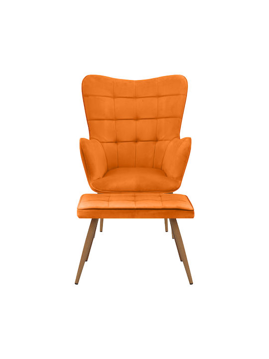 Bergère cu Puf Catifelat Croque 70x62x98cm
