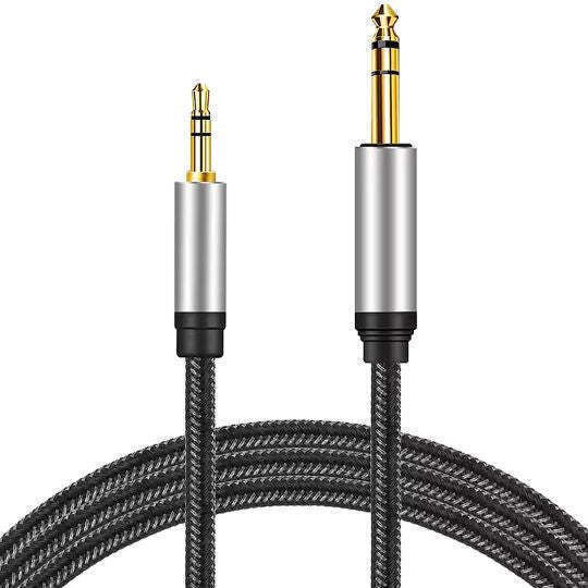 3.5mm Male To 3.5mm Male Black 1m Audio Cable With Gold Plated Terminals Stereo