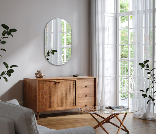 Tulup Wall Mirror Oval 100x58cm 1pcs