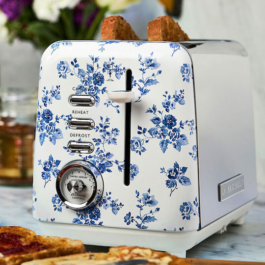 Laura Ashley Prăjitor de pâine 2 sloturi 925W Roz