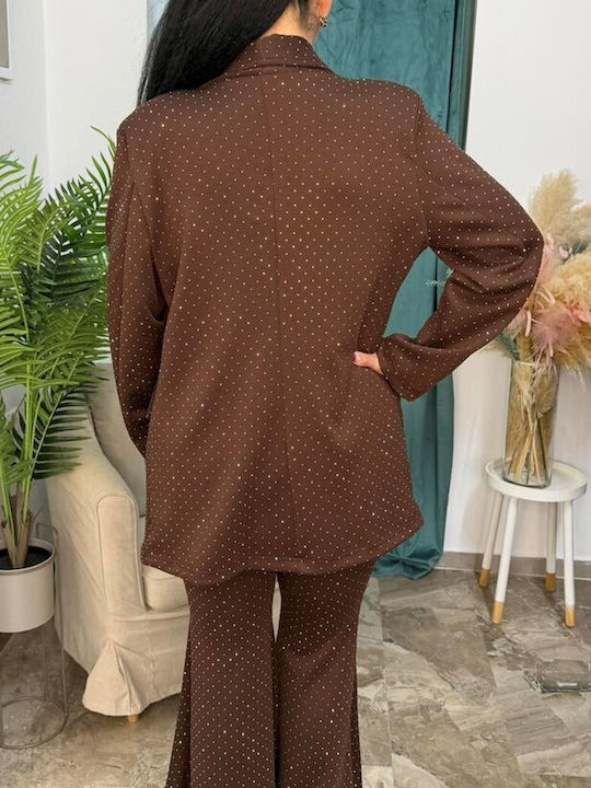 Femei Brown Costum