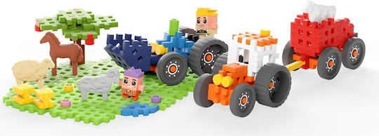 Marioinex Mini Waffle Building Blocks Farmer Tractors & The Glorious Pasture for 6+ Years 110 Pieces