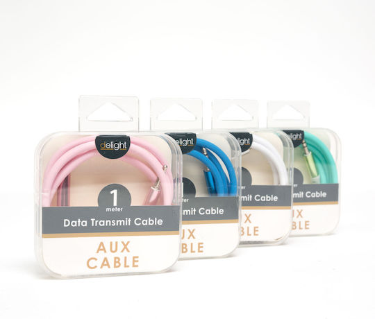Delight Cablu Aux Jack 3,5 Mm Mufă Acoperire Silicon 1 M