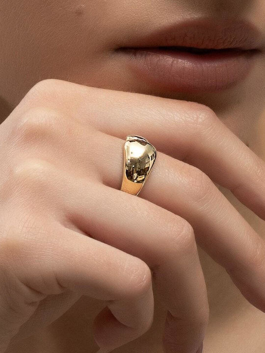 Eforo Дамски Пръстен с Циркони от Злато 14K