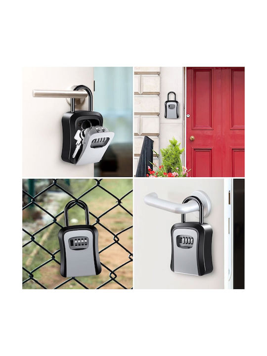 Alista Home Suport De Chei Cu Combinație Cu Potcoavă Metalic Și Roată Cu Combinație 9.5x4x17cm