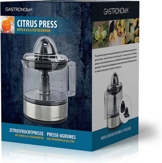 Gastronoma Elektrischer Entsafter 40W mit einer Kapazität von 800ml Gray