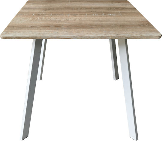 Squaro Τετράγωνο Κουζίνας Λευκό 80x80x75εκ. Squaro Τετράγωνο Κουζίνας Λευκό 80x80x75εκ.