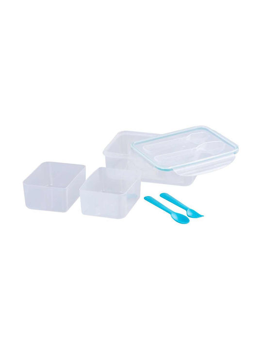 Plastic Lunch Box Blue 1500ml