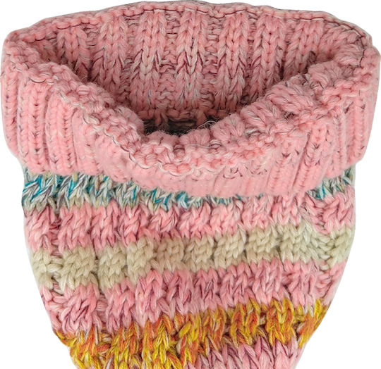 Beanie Γυναικείος Σκούφος Πλεκτός σε Ροζ χρώμα