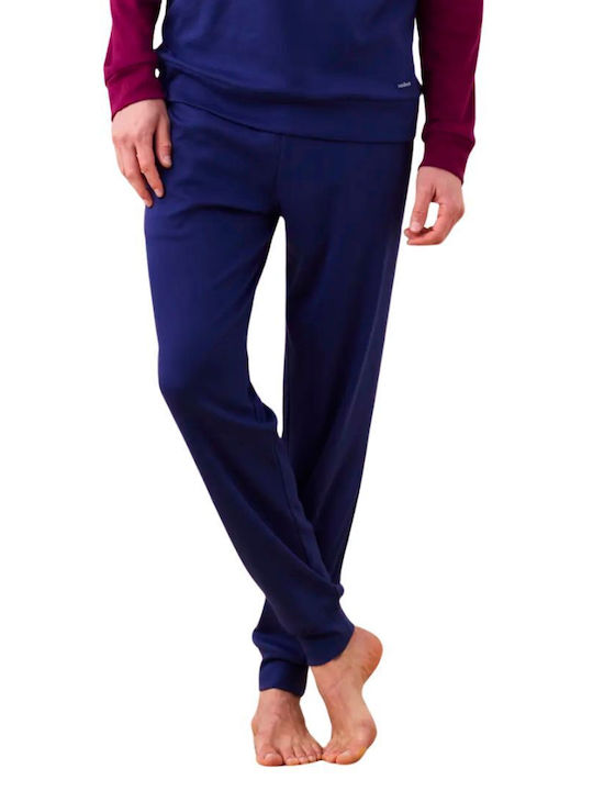 Noidinotte Men's Winter Pajamas Set Bordeaux-marine