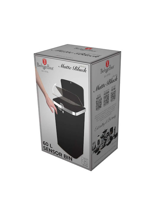 Berlinger Haus Coș de Gunoi Plastic cu Senzor 60lt 1buc