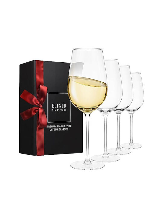 Elixir Set de pahare pentru Vin Alb din Cristal 530ml 4buc