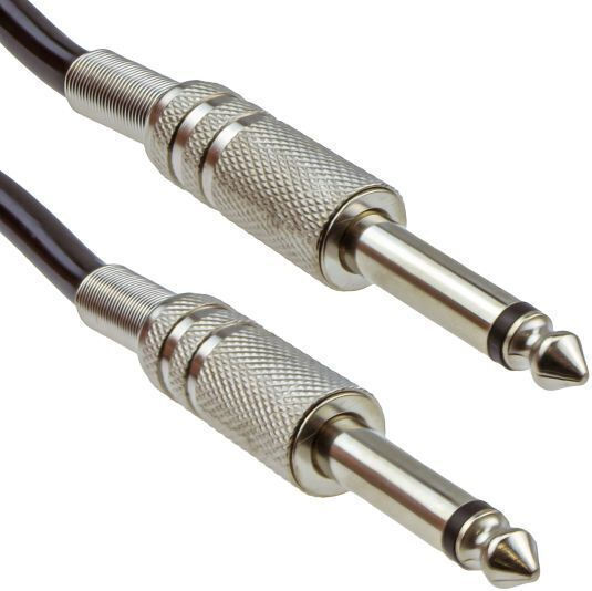 Cable 6.3mm male - 6.3mm male 1m