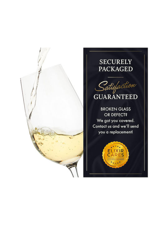 Elixir Set de pahare pentru Vin Alb din Cristal 530ml 4buc