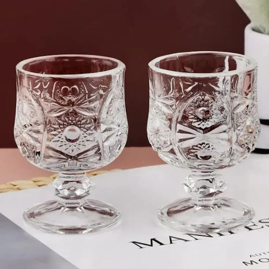 Set de pahare pentru Vin Alb din Sticlă 150ml 6buc