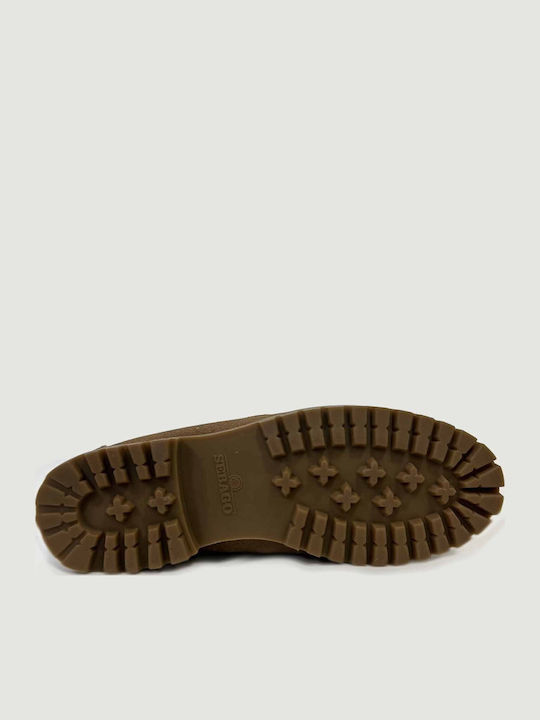 Suede Ανδρικά Loafers σε Καφέ Χρώμα