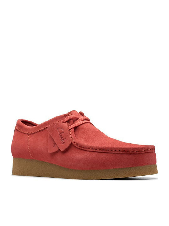 Wallabee Evo Suede Ανδρικά Μοκασίνια σε Κόκκινο Χρώμα