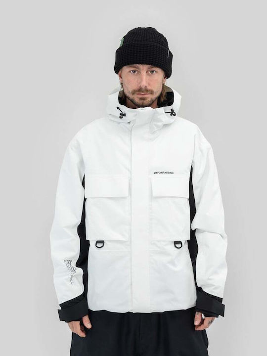 Beyond Medals I-008440-12 Γυναικείο Μπουφάν για Σκι & Snowboard Λευκό