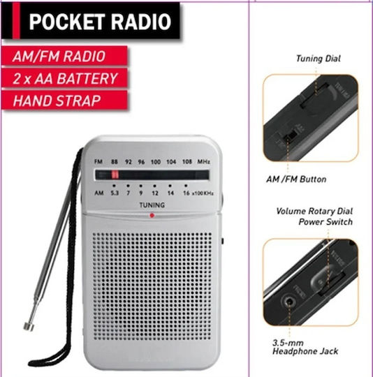 PR-961 Cu baterie Argintiu