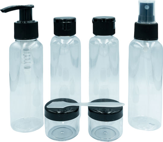 Parsa Σετ Ταξιδιου Spray Dispenser Μαυρο 6 Τμχ