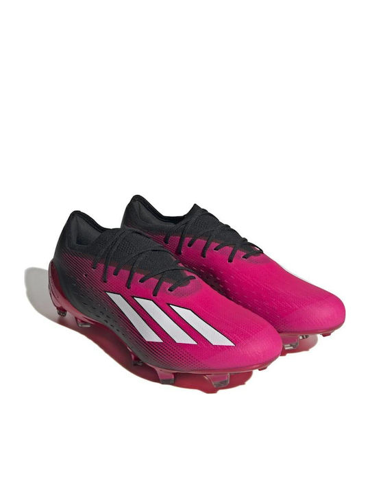 adidas X Speedportal.1 Pantofi de Fotbal cu crampoane Team Shock Pink 2 / Cloud White / Core Black