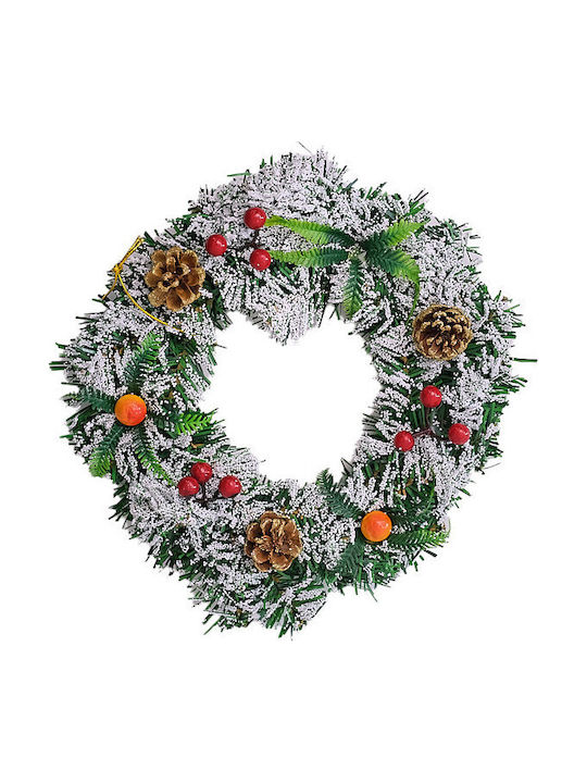 Velve Crăciun Decorativ Coroană de flori cu Diametru 25cm.