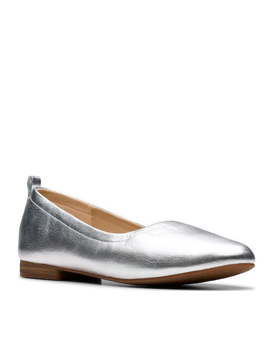 Leather Ballerinas Fawna Silver