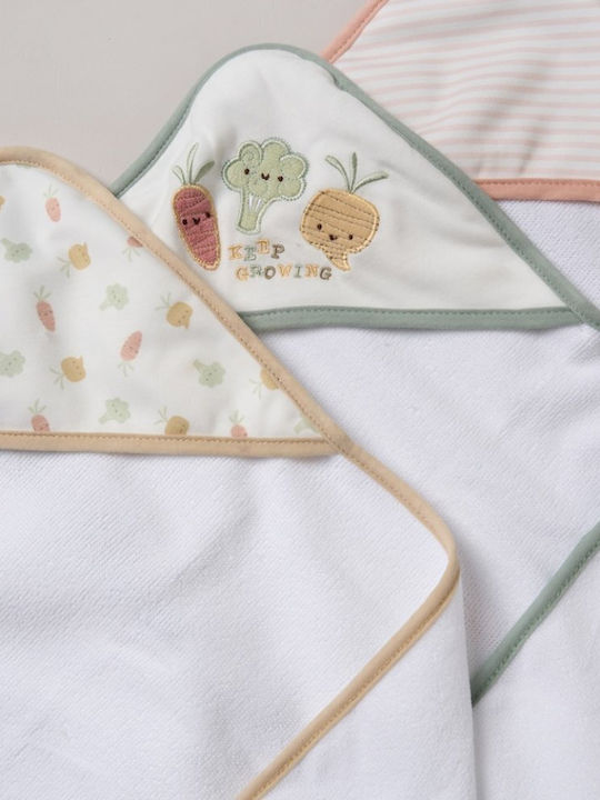Snuggle Tots Βρεφική Κάπα-Μπουρνούζι με Κουκούλα 71x71εκ.