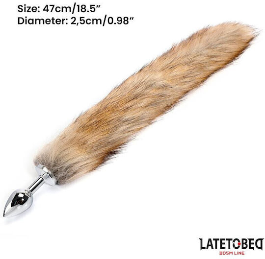 LateToBed Dop Anal Argintie 7cm