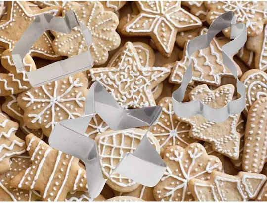 Set 15 Weihnachts-Keksausstecher Metallisch Gingerbread & Cookies