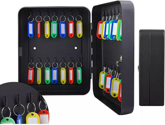 Verk Group Metallic Wall Key Hook with Lock 48 Hooks