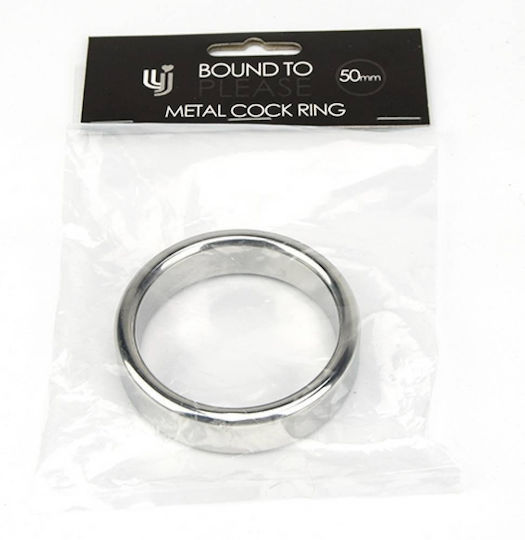 Μεταλλικό Δαχτυλίδι Πέους & Όρχεων Bound To Please Metal Cock & Ball Ring Silver 50mm